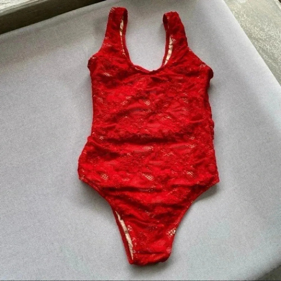 New Free People x Nightcap Wisteria Lace Swim One Piece Swimsuit XS - Picture 10 of 10